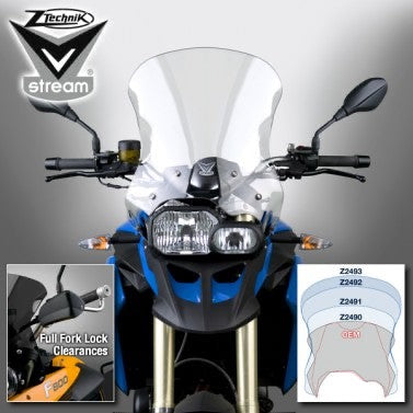 BMW F800GS Windshield F650GS V-Stream Clear Touring sport