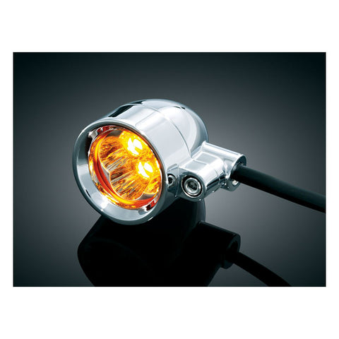 Kuryakyn 1645 TURN SIGNAL INDICATOR LIGHTS SILVER BULLETS Fits models Harley Davidson
