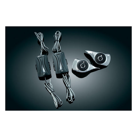 Kuryakyn 881 KURYAKYN TWEETER DASH POTS, CHROME Fits models Harley Davidson 98-13 FLHT, FLHX, TRIKES(NU)