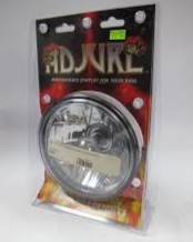 Kuryakyn Adjure 5 3/4? Ice Smooth Headlight Clear Lens w/ H4 Bulb Harley 2350