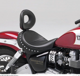 For Triumph Bonneville America Solo seat saddle takes rider backrest Leather USA