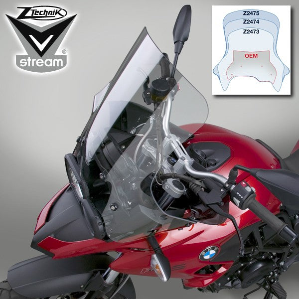 BMW F700GS Windshield Ztechnik Z2474 V-Stream windscreen