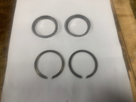 2 Harley Davidson exhaust gaskets James evo twin cam tapered & 2 clips 1984 up
