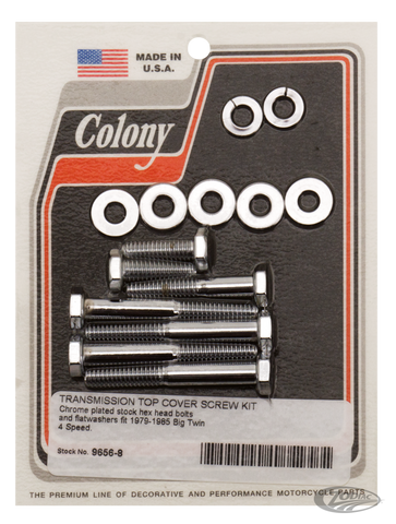 Transmission Top Cover Screw Kit for 4-speed Big Twin