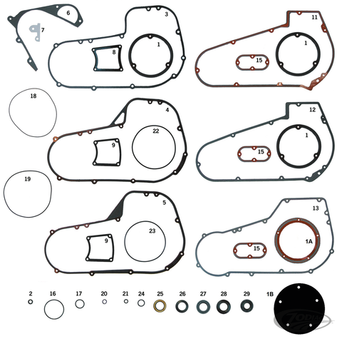 5 Harley Davidson 12051starter shaft seal FXR FLT softail James 84-88 evolution
