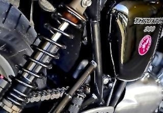 Triumph Thruxton 900 Shock absorbers Progressive 412 chrome 14.25''