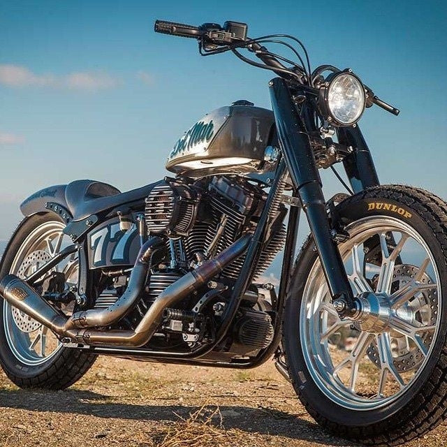 Harley Davidson Softail Exhaust Roland Sands Slant stainless race full 50% off