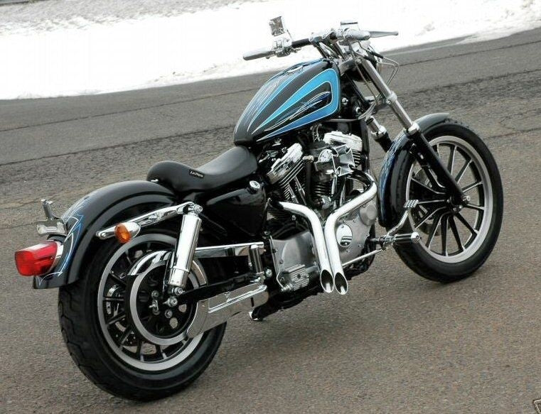 Harley Davidson Sportster Low Y Pipes LAF exhausts 48 72 Chopper exhaust new