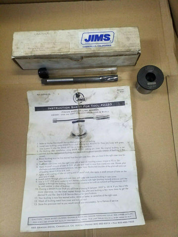 Jims pinion bush line reamer Harley Davidson sportster 87up Buell