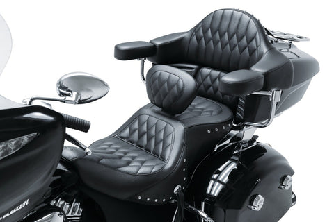 Indian Roadmaster Mustang Seat Standard Touring Driver Backrest Heating Controls