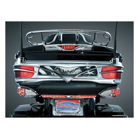 4 Harley  Davidson Tour-pak trunk rear light lit accent chrome  Kuryakyn 7755