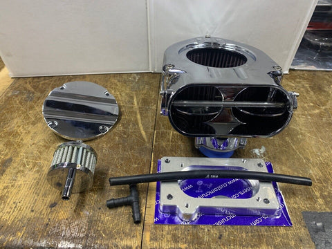 Kawasaki VN1700 Hypercharger air filter upgrade KURYAKYN COMPLETE KIT rare