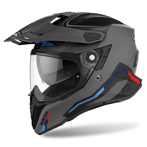 Airoh Commander 'Factor' Adventure Motorcycle Helmet - Anthracite Matt - Medium
