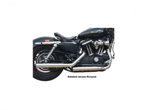 Gun Smooth Slip On Mufflers Donut End Cap Chrome Show Chrome