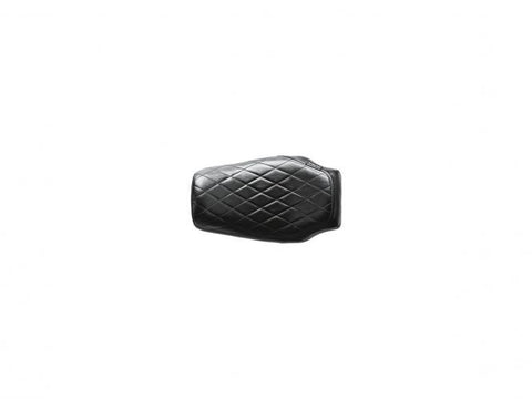 Bare Bones Diamond Stitch Solo Seat Black Vinyl