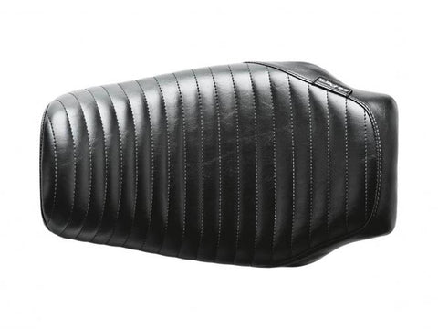 Bare Bones Pleated Stitch Solo Seat Black Vinyl
