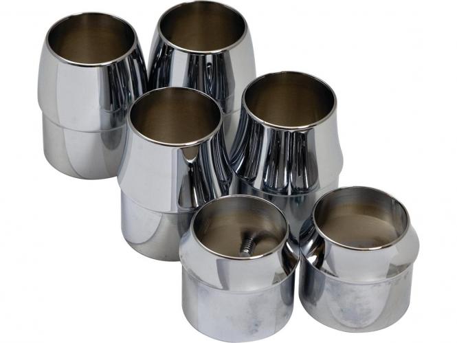 Chrome 1-3/4'' Short Curve Exhaust End Cap Chrome 1,75''