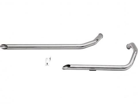 Drag Pipes Exhaust Chrome