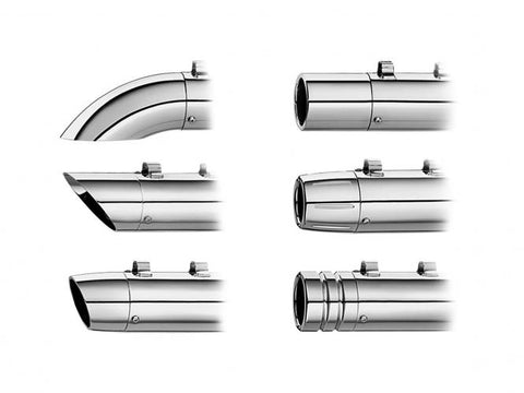Chrome End Caps Turndown/Turnout 90 Degree Rotatable Muffler End Caps Chrome 3,5''
