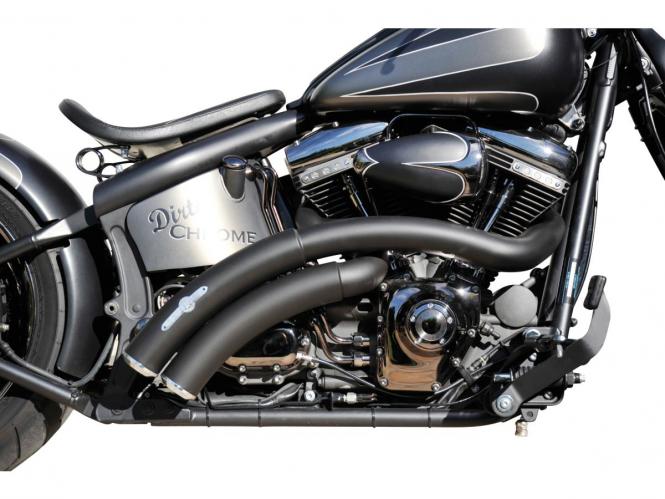 Hot Shot E3 Rainbow Down Under Exhaust System Black Coated