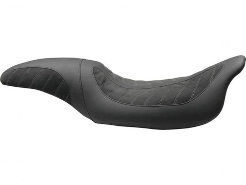 Horizontal Seat One-Piece, Black Black Alcantara Leather