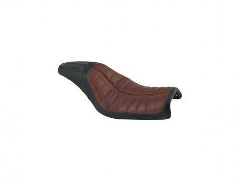 2-Up Enzo Horizontal Seat Black Brown Vinyl