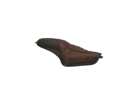 2-Up Enzo Horizontal Seat Black Brown Vinyl