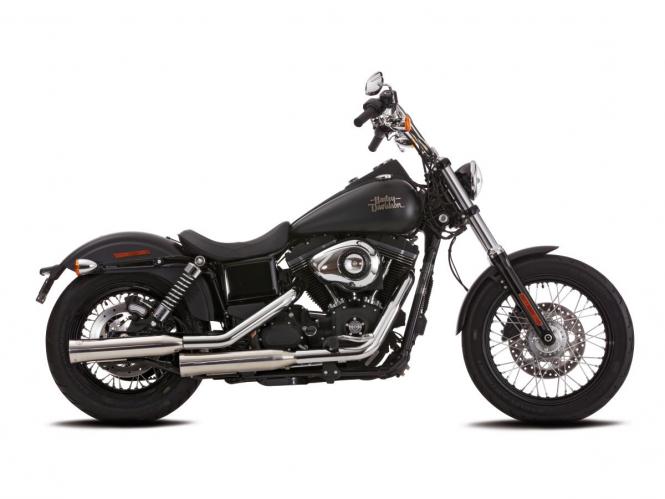 Double Groove Slip-On Muffler 2 in 2 Polished