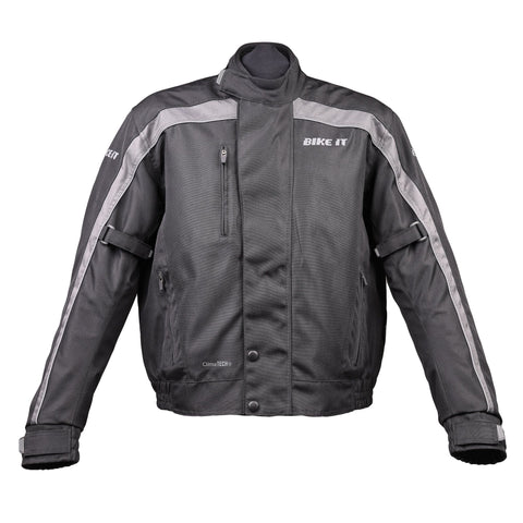 Bike It 'Herm' Motorcycle Waterproof Bomber Jacket - Small