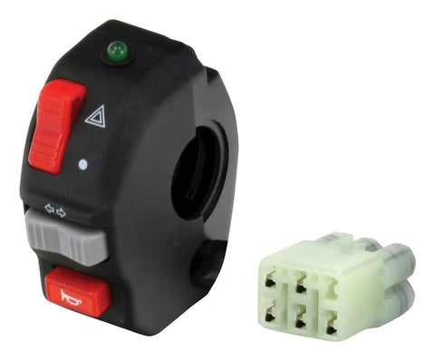 Bike It Universal ATV Switch Gear Horn/Inds/Haz/Led - 5 Wire Block Connector