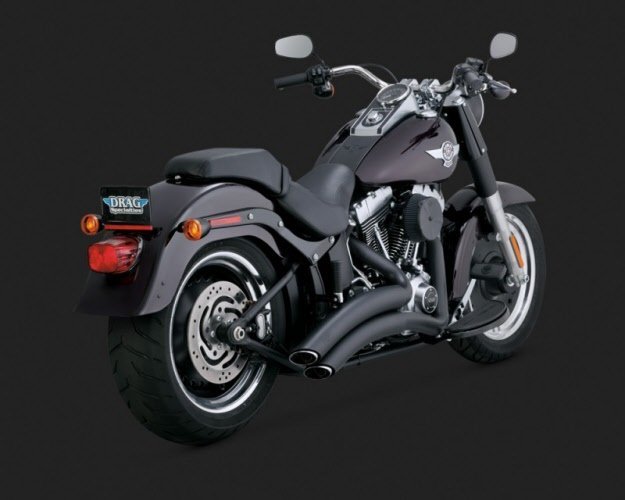 Harley Davidson Softail Exhaust Super Radius 2-2 Black