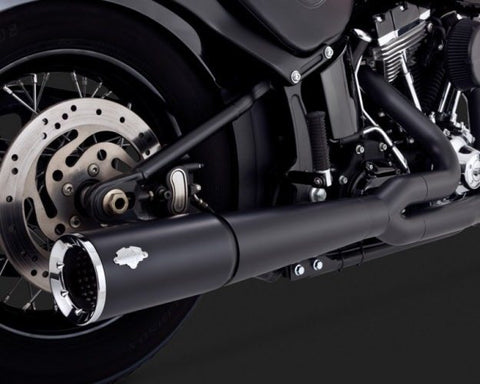 Harley Davidson Softail Exhaust Pro Pipe 2-1 Black