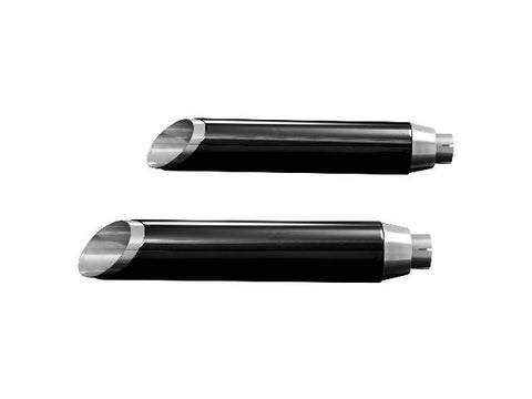 Highway Hawk Muffler slash cut Black 659-1201