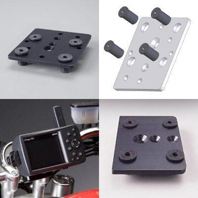 bmw-r1200gs-adventure-small-gps-xm-accessory-top-plate-black