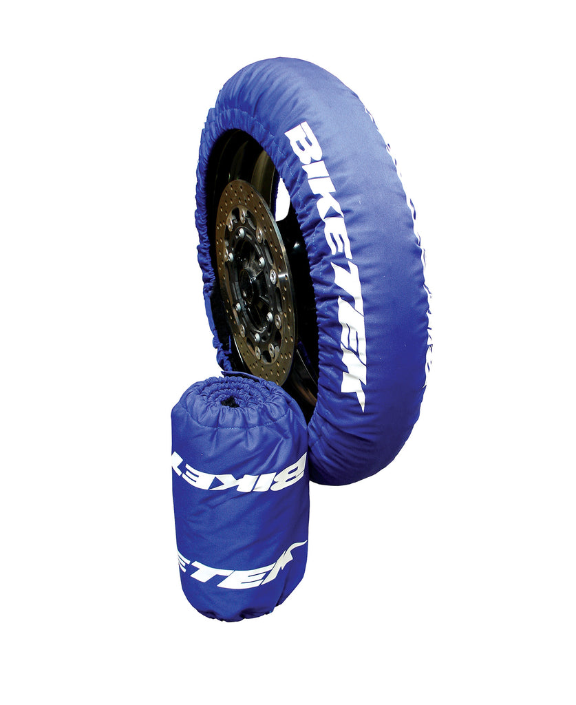 BikeTek Tyre Warmer Set for 120/70-17 (Front) and 160/60-17 (Rear) tyres with 2 Pin EURO Plug