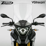 The BMW G310GS Windscreen V-stream Windshield Ztechnik Z2362 Clear Tall Touring Screen 2017 Up offers improved comfort and performance by giving a maximum height and width increase, along with maximum impact or scratch protection for that added piece of mind. Ideal for tall riders. State-of-the-art 4.5mm Quantum® hardcoated polycarbonate gives this VStream windscreen outstanding clarity and strength characteristics unmatched by any windshield maker worldwide.