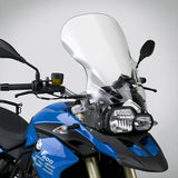 The BMW F800GS F650GS Twin Windscreen V-stream Windshield  ZTechnik Z2492 Clear Tall Touring Screen to a whole new level of long distance touring performance. The Tall Touring screen offers improved comfort and performance by giving a maximum height and width increase, along with maximum impact or scratch protection for that added piece of mind.