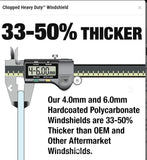 National Cycle N2270 Chopped Heavy Duty Windshield  HD Jap Triumph Indian Victory