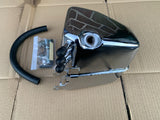 Harley Davidson FXR oil tank chrome custom style with side drain pipe exit option