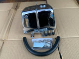 Harley Davidson FXR oil tank chrome custom style with side drain pipe exit option