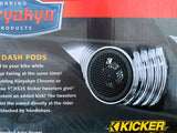 Kuryakyn 881  KURYAKYN TWEETER DASH POTS, CHROME Fits  models Harley Davidson 98-13 FLHT, FLHX, TRIKES(NU)