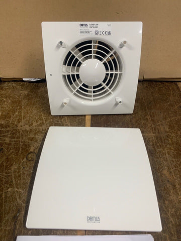 Quiet bathroom Extractor fan DOMUS 6 inch timer humidistat D-DMEV 150mm Kitchen
