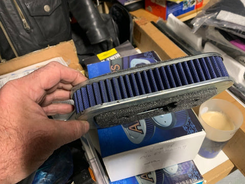 HARLEY SPORTSTER Air filter washableSportster XL883 XL1200 Blue thunder sale!