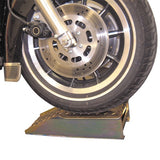 K&L low riding ramp raises 3. giving proper height clearance motorcycle  4 lift