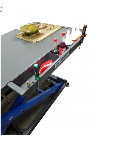 Motorcycle lift tool tray to fit K&L MC625R  o0r others can adapt to fit on side