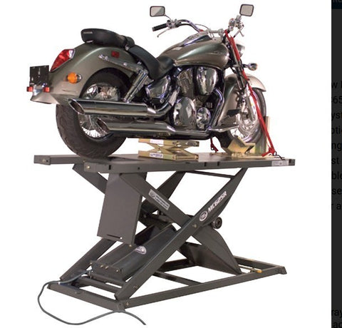 K&L motorcycle lift  MC625R Air Lift CRUISERS HEAVY DUTY RAMP ! Harley Davidson