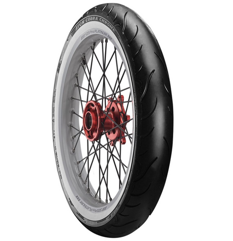 Avon Cobra Chrome 100/90-19 57V Tyre White Wall WHITE Wall sale NEW