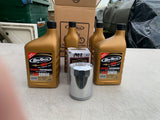 Harley Davidson M8 Engine Oil Kit Chrome filter Revtec MTP full synthetic