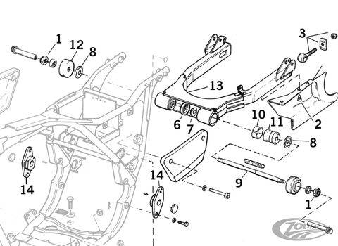 Swingarm Parts for Fxr