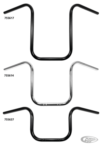 Westland Customs 7/8'' (22mm) Diameter Narrow Ape Hanger Handlebars